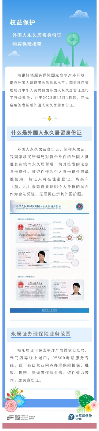 外國人永久居留證身份證購買保險指南 外國人永久居留證身份證購買保險指南