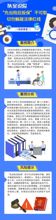 “先出險后投保”不可取切勿觸碰法律紅線 “先出險后投保”不可取切勿觸碰法律紅線